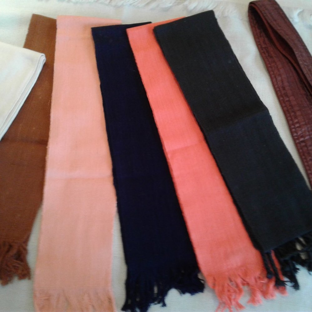 Woven, knit and Silk Obie Sashes